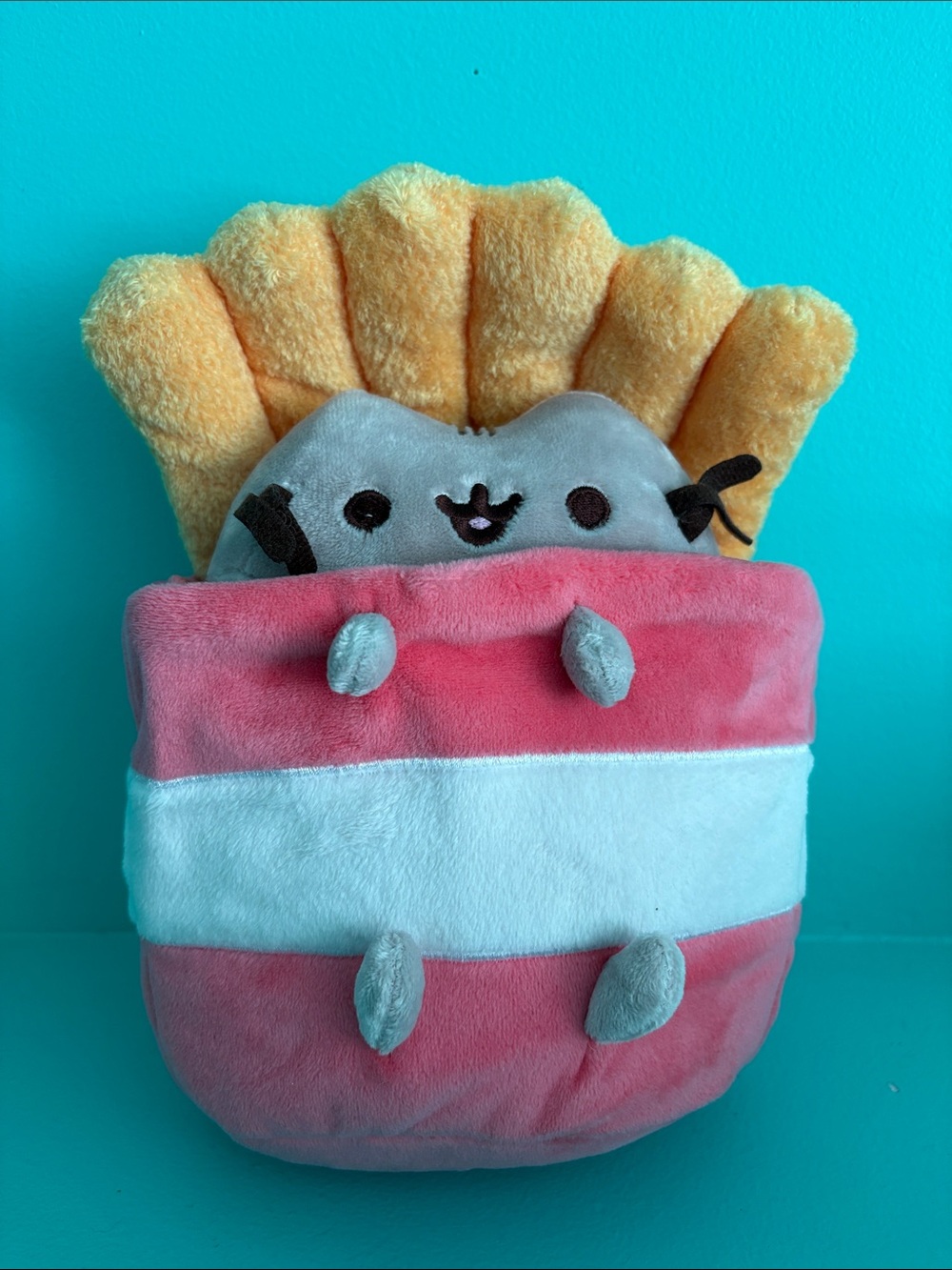 Pusheen French Fry Plush Stuffed Toy - Pink, Yellow, Gray
